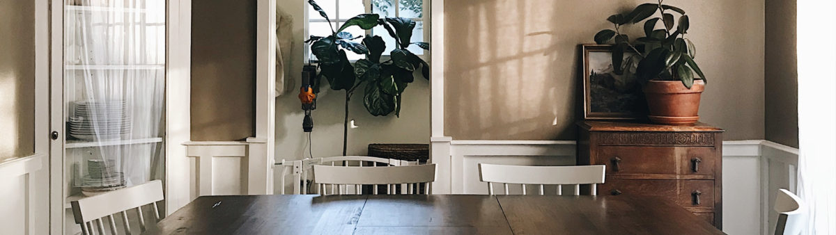 dining room of a clean home